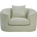 Meridian Penelope Mint Chenille Fabric Chair IMAGE 3