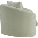 Meridian Penelope Mint Chenille Fabric Loveseat IMAGE 4