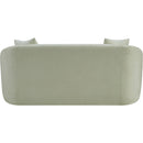 Meridian Penelope Mint Chenille Fabric Loveseat IMAGE 5