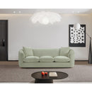 Meridian Penelope Mint Chenille Fabric Sofa IMAGE 2