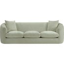 Meridian Penelope Mint Chenille Fabric Sofa IMAGE 3