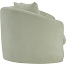 Meridian Penelope Mint Chenille Fabric Sofa IMAGE 4