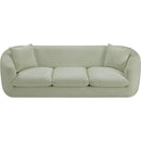 Meridian Penelope Mint Chenille Fabric Sofa IMAGE 6