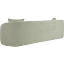 Meridian Penelope Mint Chenille Fabric Sofa IMAGE 7