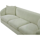Meridian Penelope Mint Chenille Fabric Sofa IMAGE 8