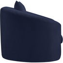 Meridian Penelope Navy Chenille Fabric Chair IMAGE 4