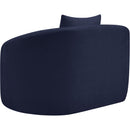 Meridian Penelope Navy Chenille Fabric Chair IMAGE 7