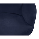Meridian Penelope Navy Chenille Fabric Chair IMAGE 8