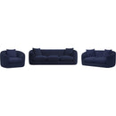 Meridian Penelope Navy Chenille Fabric Sofa IMAGE 11