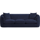Meridian Penelope Navy Chenille Fabric Sofa IMAGE 3