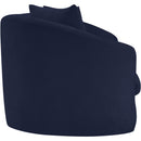 Meridian Penelope Navy Chenille Fabric Sofa IMAGE 4