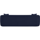 Meridian Penelope Navy Chenille Fabric Sofa IMAGE 5