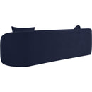 Meridian Penelope Navy Chenille Fabric Sofa IMAGE 7