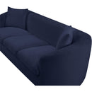 Meridian Penelope Navy Chenille Fabric Sofa IMAGE 9