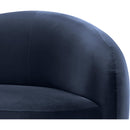  Meridian Gustavo Navy Velvet Upholstered Chair IMAGE 6