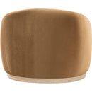  Meridian Gustavo Saddle Velvet Upholstered Chair IMAGE 4