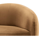  Meridian Gustavo Saddle Velvet Upholstered Chair IMAGE 6