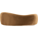  Meridian Gustavo 92.5" Saddle Velvet Upholstered Sofa IMAGE 4