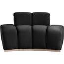 Meridian Jace Black Velvet Chair IMAGE 3