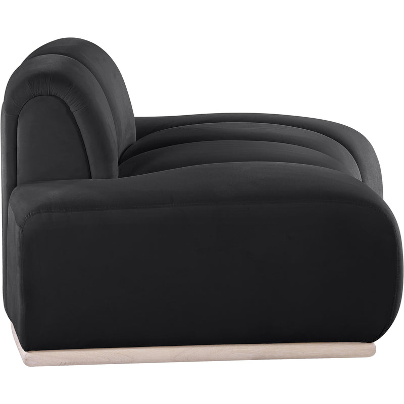 Meridian Jace Black Velvet Chair IMAGE 4