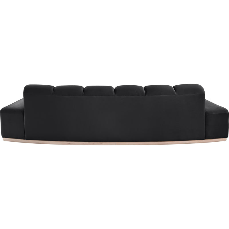 Meridian Jace Black Velvet Sofa IMAGE 5