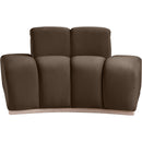 Meridian Jace Brown Velvet Chair IMAGE 3