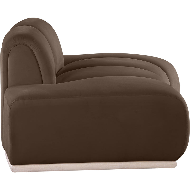 Meridian Jace Brown Velvet Chair IMAGE 4