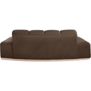 Meridian Jace Brown Velvet Loveseat IMAGE 5