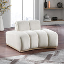 Meridian Jace Cream Velvet Chair IMAGE 2