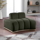 Meridian Jace Green Velvet Chair IMAGE 2