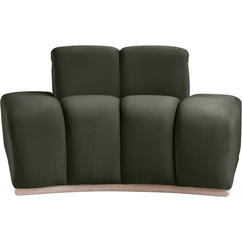Meridian Jace Green Velvet Chair IMAGE 3