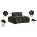 Meridian Jace Green Velvet Chair IMAGE 8