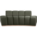 Meridian Jace Green Velvet Loveseat IMAGE 3