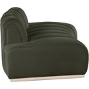 Meridian Jace Green Velvet Loveseat IMAGE 4