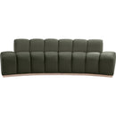 Meridian Jace Green Velvet Sofa IMAGE 3