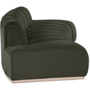 Meridian Jace Green Velvet Sofa IMAGE 4