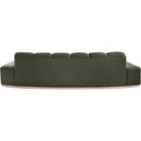 Meridian Jace Green Velvet Sofa IMAGE 5