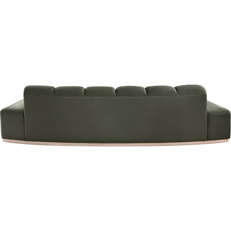 Meridian Jace Green Velvet Sofa IMAGE 5