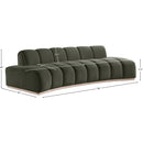 Meridian Jace Green Velvet Sofa IMAGE 7
