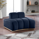 Meridian Jace Navy Velvet Chair IMAGE 2