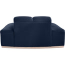 Meridian Jace Navy Velvet Chair IMAGE 5