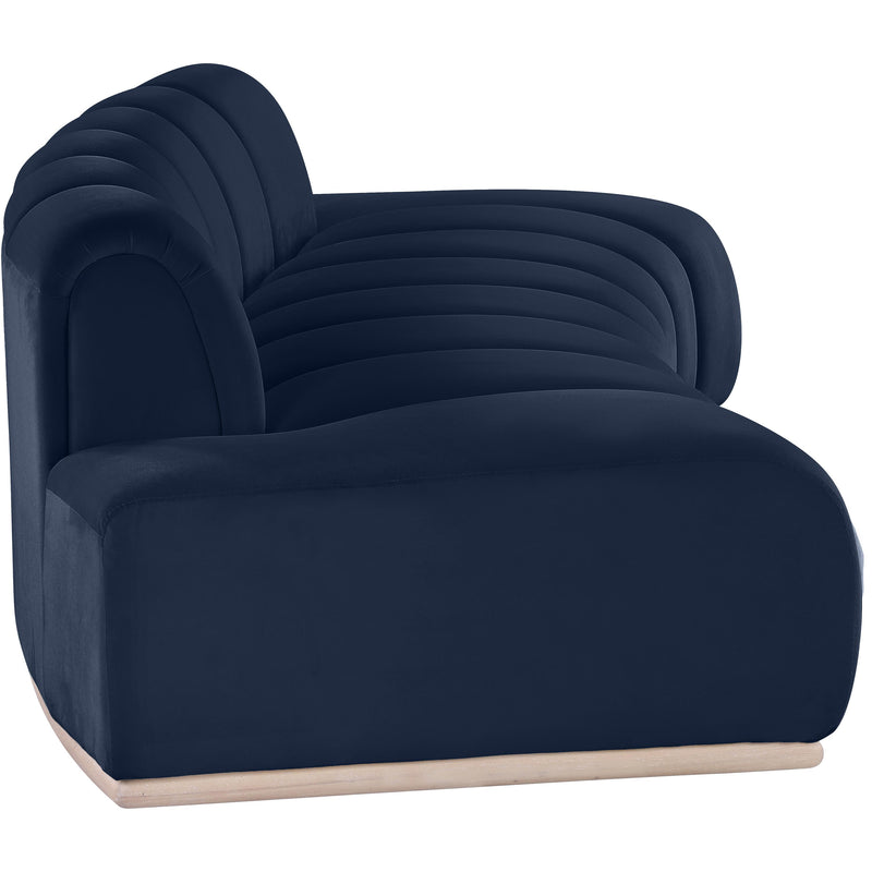 Meridian Jace Navy Velvet Sofa IMAGE 4