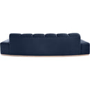 Meridian Jace Navy Velvet Sofa IMAGE 5