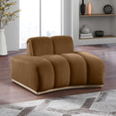 Meridian Jace Saddle Velvet Chair IMAGE 2