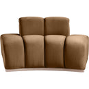 Meridian Jace Saddle Velvet Chair IMAGE 3