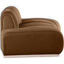 Meridian Jace Saddle Velvet Chair IMAGE 4