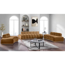 Meridian Jace Saddle Velvet Loveseat IMAGE 9