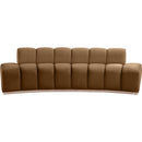 Meridian Jace Saddle Velvet Sofa IMAGE 3