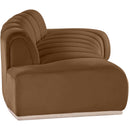 Meridian Jace Saddle Velvet Sofa IMAGE 4