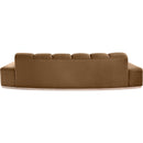 Meridian Jace Saddle Velvet Sofa IMAGE 5